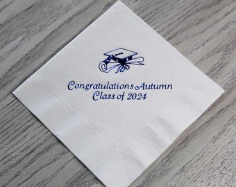200 Personalized Graduation Party Cocktail Beverage Napkins
