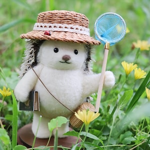 Needle Felted Hedgehog Figurine: Wool Animal Lover Gift