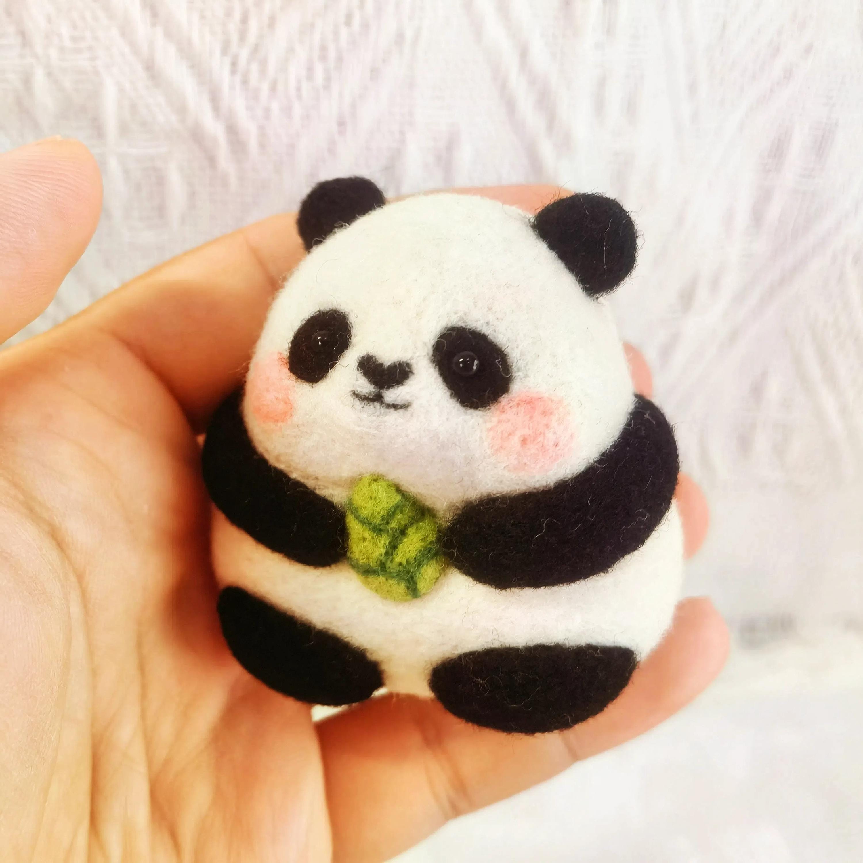 Needle Felted Panda - Etsy