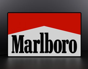 VTG 1990s MARLBORO DOUBLE-SIDED ELECTRIC LIGHT UP SIGN sign