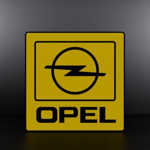 Opel LED Sign Lamp Lightbox
