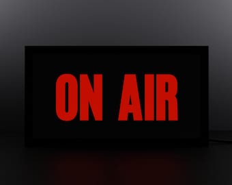 On Air LED Sign Lamp Lightbox, Podcast Recording Sign
