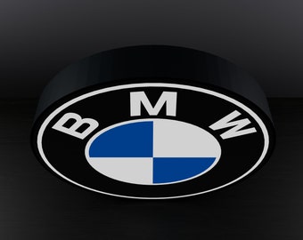 Veilleuse Décorative Lightbox LED BMW - Lampe Ambiante Multicolore
