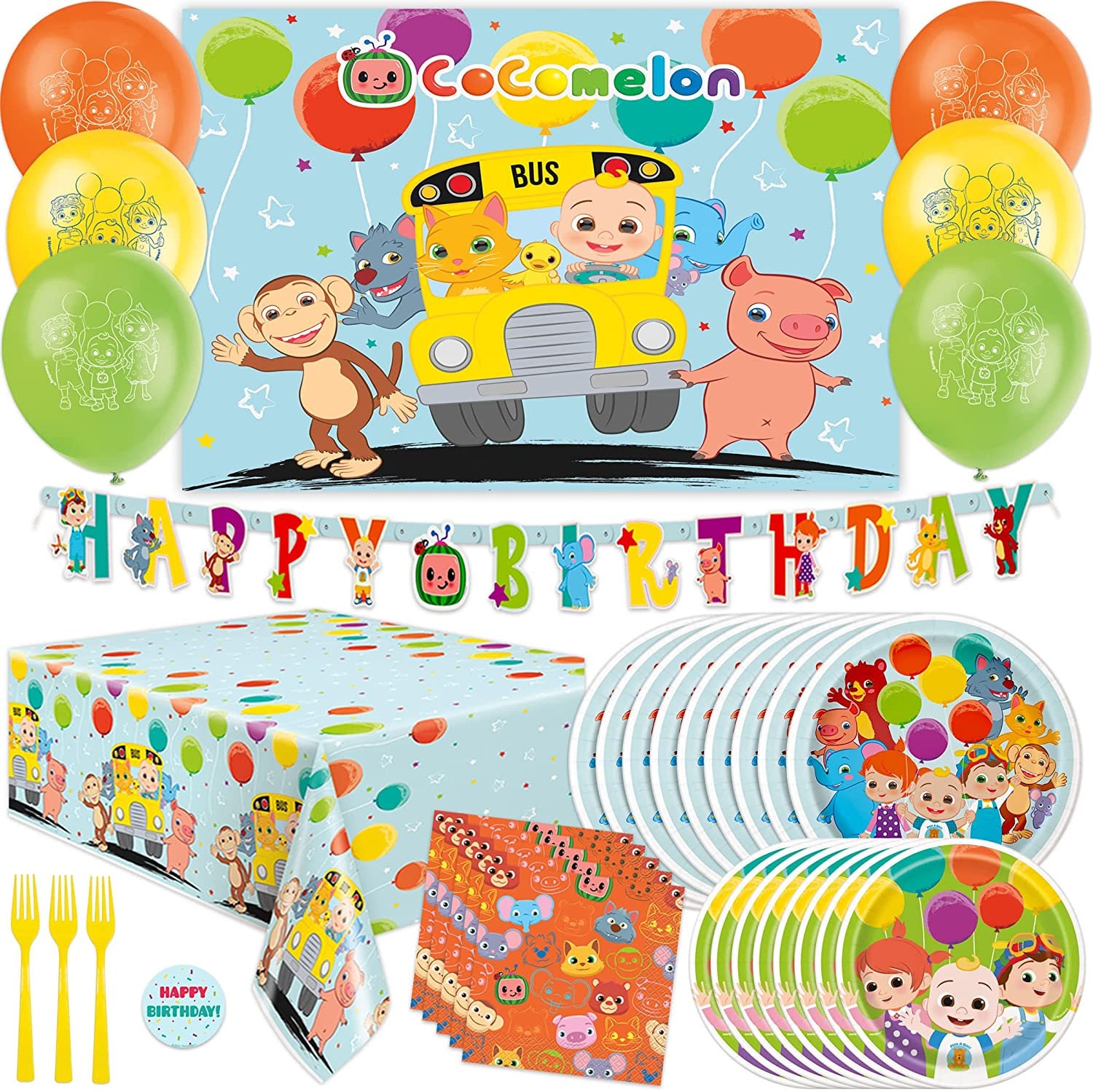 FREE! - GRATIS CoComelon: Pancarta de cumpleaños - Twinkl