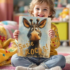 Personalized Moose Jigsaw Puzzle: Novelty Art Decor Gift