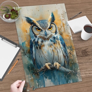 Stunning Owl Puzzle, Challenging Jigsaw Puzzle for Adults, Colorful Owl Artwork, Perfect Gift for Puzzle Lovers