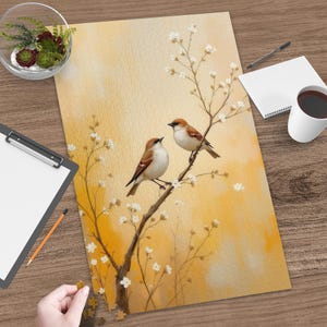 Birds and Blossoms Puzzle, Springtime Scene Puzzle, Nature Lover Gift, Birdwatching Puzzle, Peaceful Art Puzzle, Gift for Bird Enthusiast