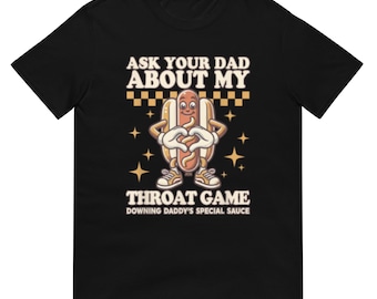 Camiseta humorística "Pregúntale a tu papá", de algodón suave y estampada