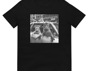Katzen Bande T-Shirt, lustiges Katzen Liebhaber Tee