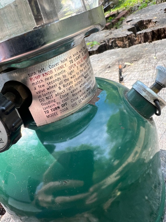 Rare Coleman Lantern Model 200a Vintage GREEN, Made in the Rare Coleman Lantern Model 200a Vintage GREEN, Made in the