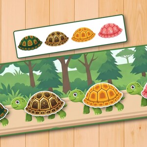 turtle shell challenge
turtle shell matching
pattern card activity