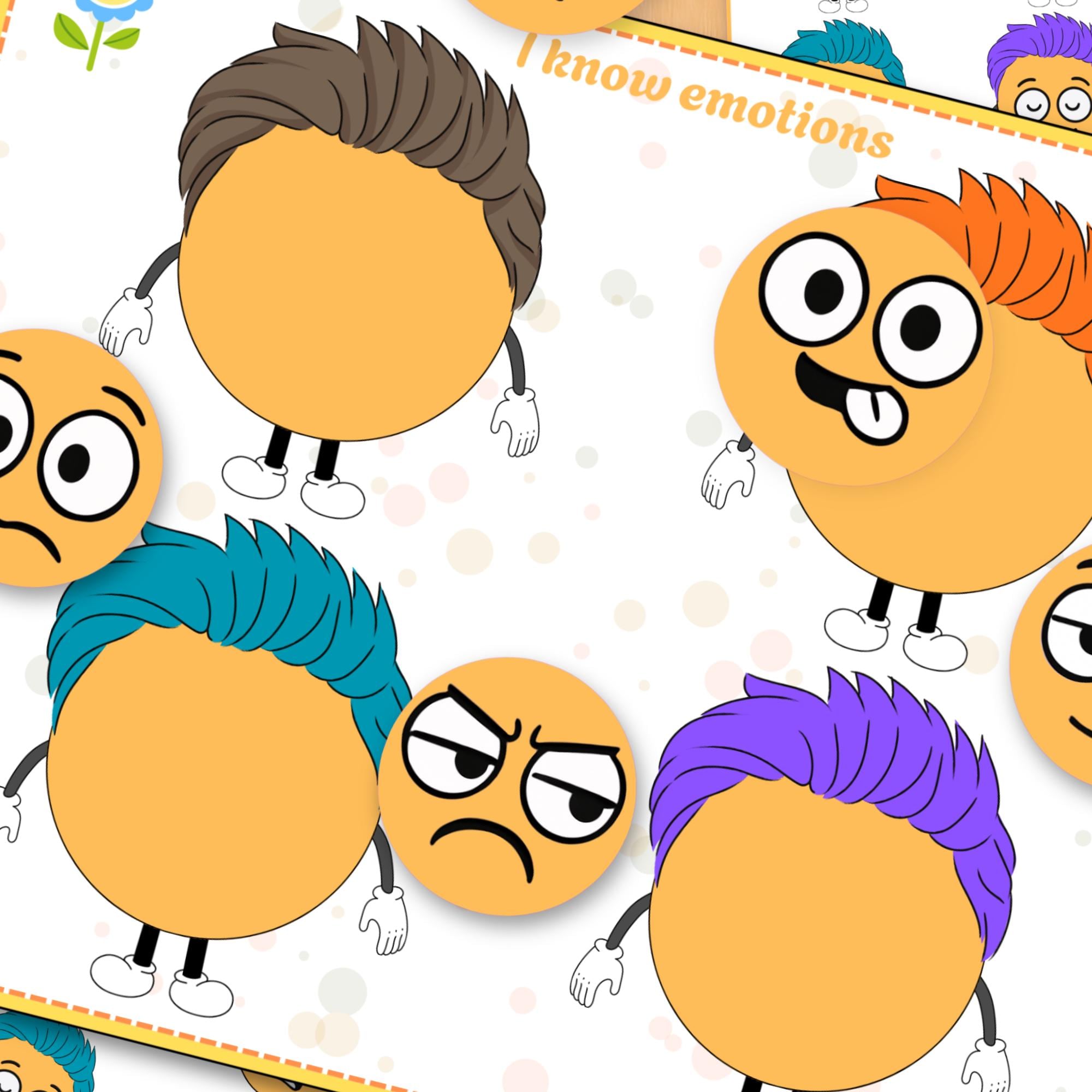 Emoji Pattern Matching Activity, Patter Sorting Game, Face Sorting ...