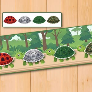 educational matching activity
pattern matching printable
turtle learning activity