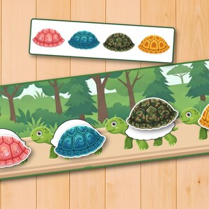 turtle worksheet for kids
preschool turtle activity
kindergarten pattern game