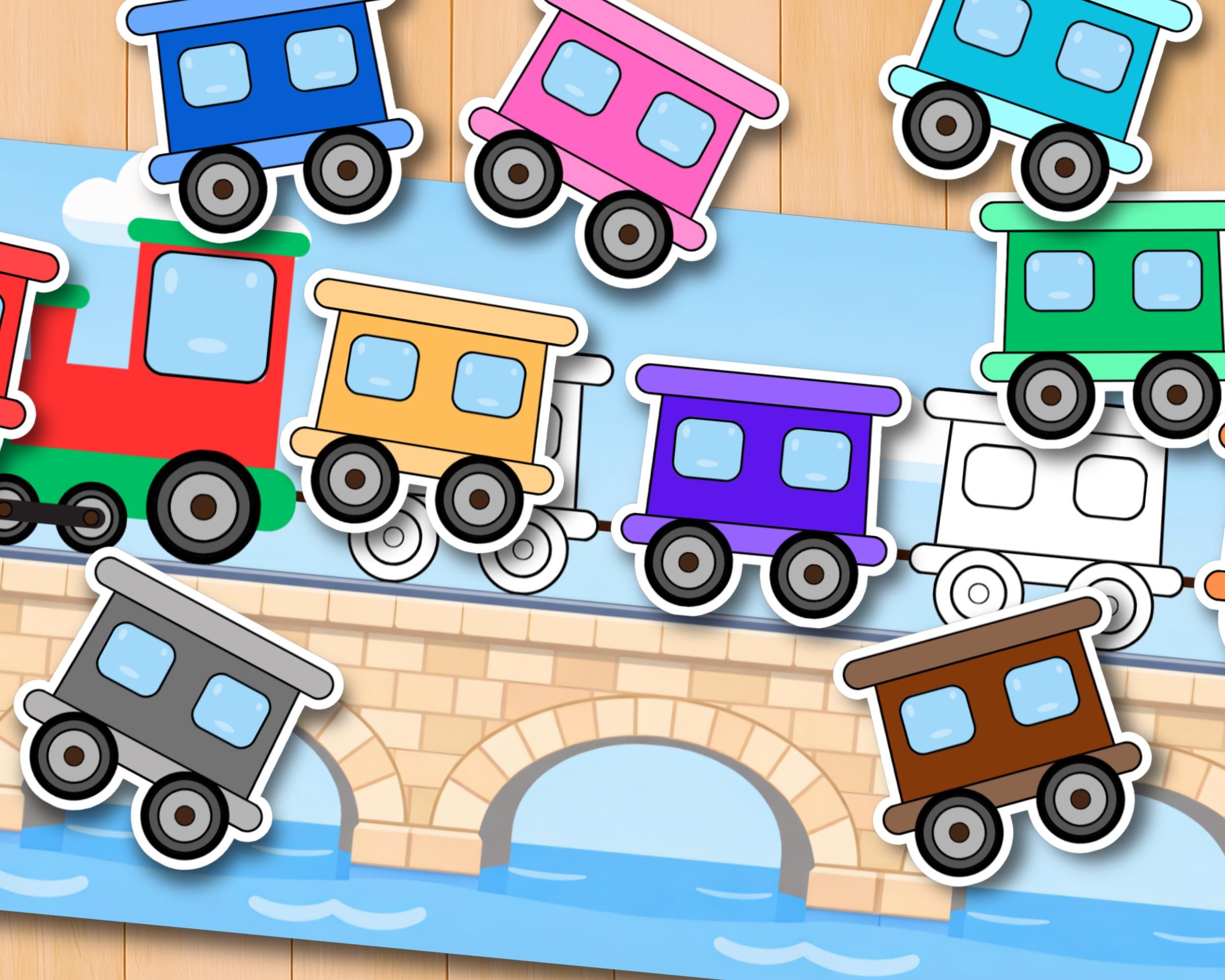 Train Pattern Activity, Preschool Matching Game, Learning Activities ...