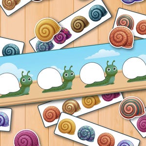 pattern matching printable
snail learning activity
nature learning worksheet