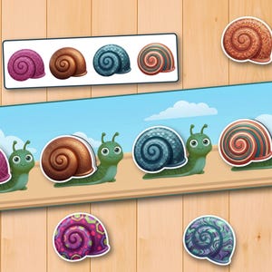 pattern card activity
preschool snail activity