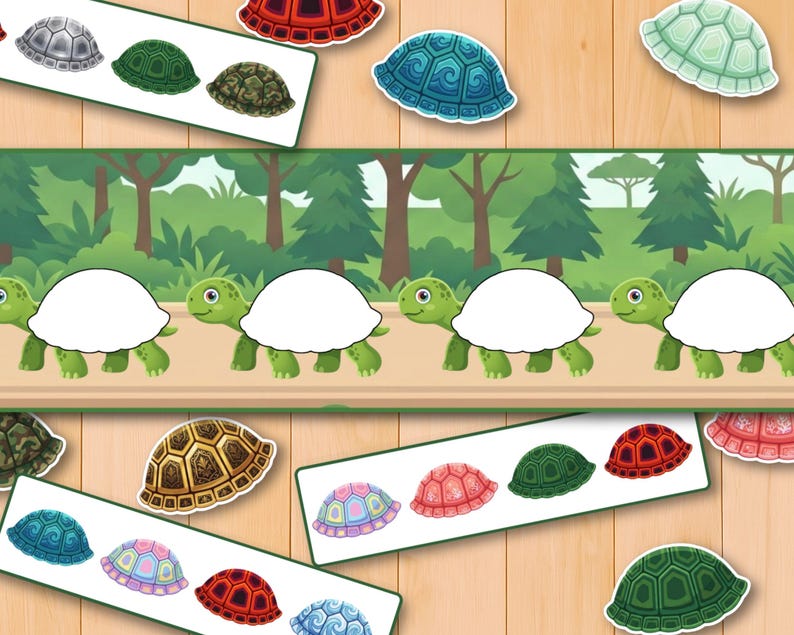turtle sequencing activity
follow the pattern cards