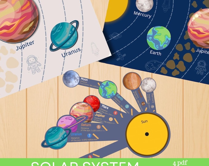 Solar System Model Printable Activity Space Learning Homeschool ...