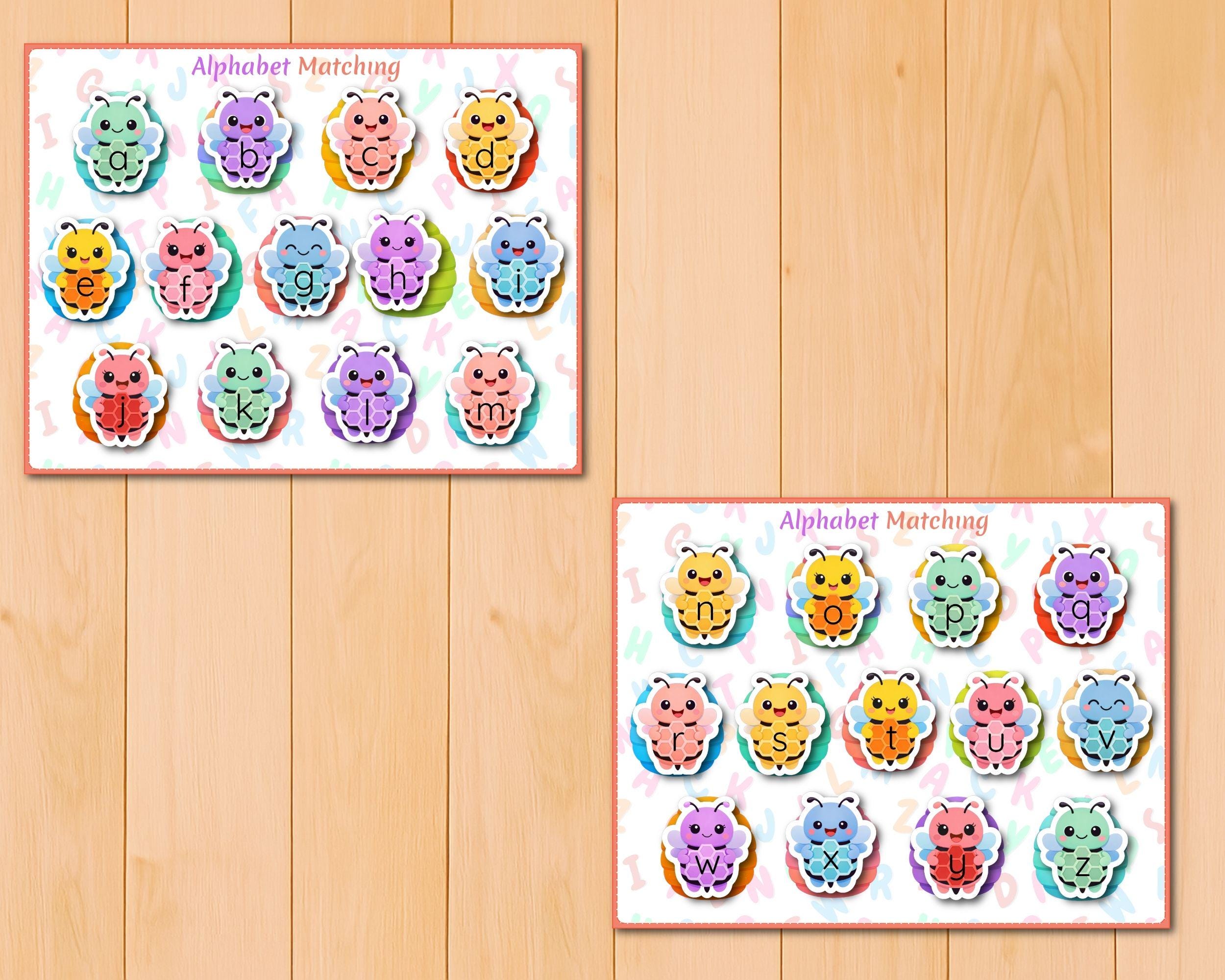 Bee Alphabet Matching Activity, Uppercase Lowercase Game, Preschool ...