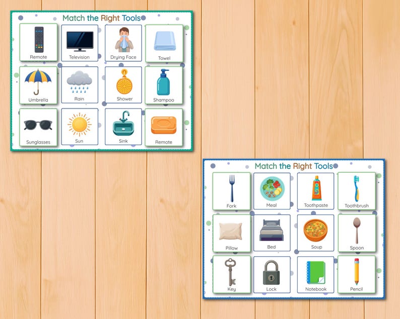 what is it used for worksheet
preschool matching activity