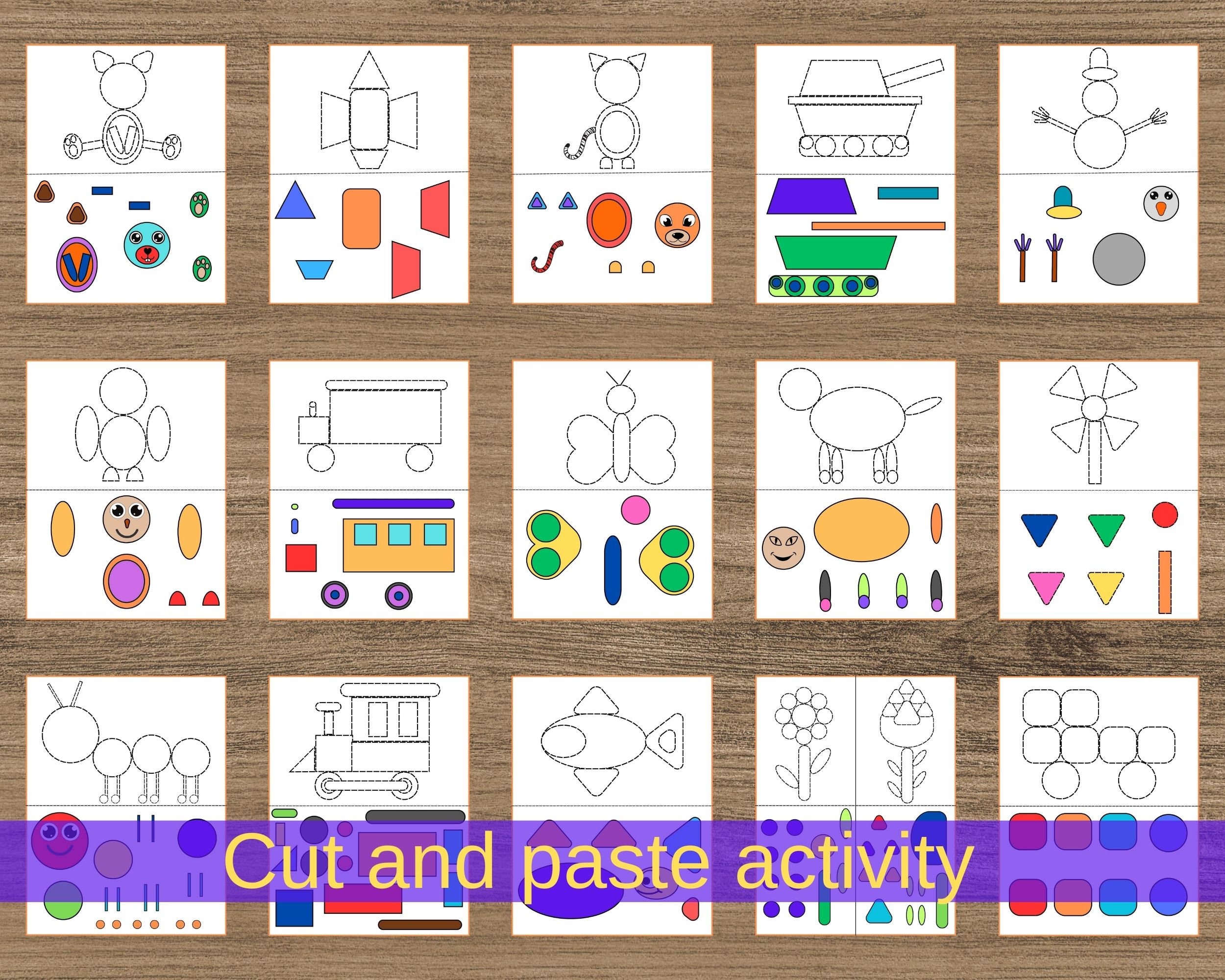 Preschool Cut And Paste Crafts,Actvities And Worksheets For