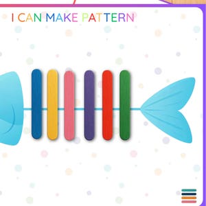 Popsicle Stick Color Sorting Cards, Fine Motor Skills, Preschool ...