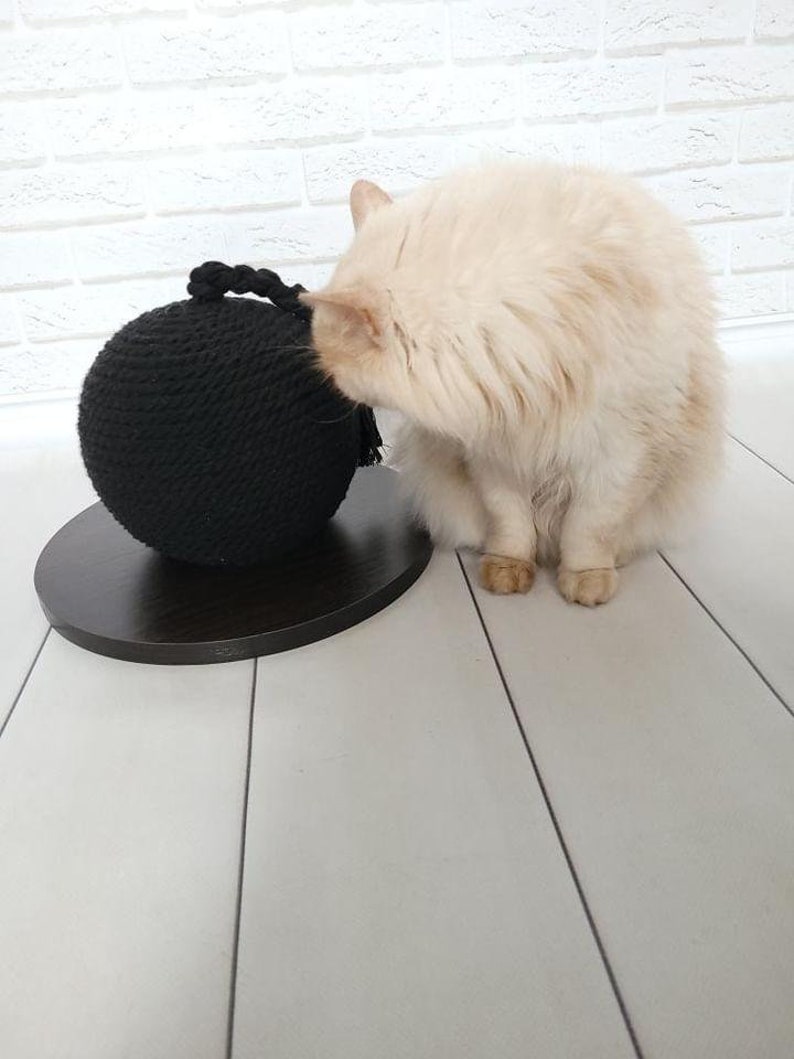 Cat Scratchering Post Cat Scratcher Protecting Furniture Cat Scratch Pad, Cardboard Cat Scratching with Ball Toy holder Cat Toy image 8