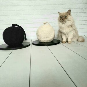 Cat Scratchering Post Cat Scratcher Protecting Furniture Cat Scratch Pad, Cardboard Cat Scratching with Ball Toy holder Cat Toy image 4