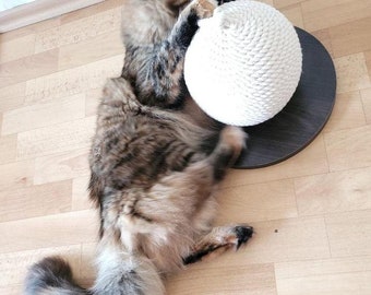 Cat Scratchering Post Cat Scratcher Protecting Furniture Cat Scratch Pad, Cardboard Cat Scratching with Ball Toy holder Cat Toy