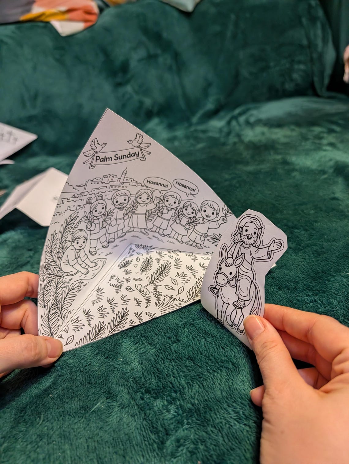 Palm Sunday Jesus Enters Jerusalem Craft for Kids | Sunday Before ...