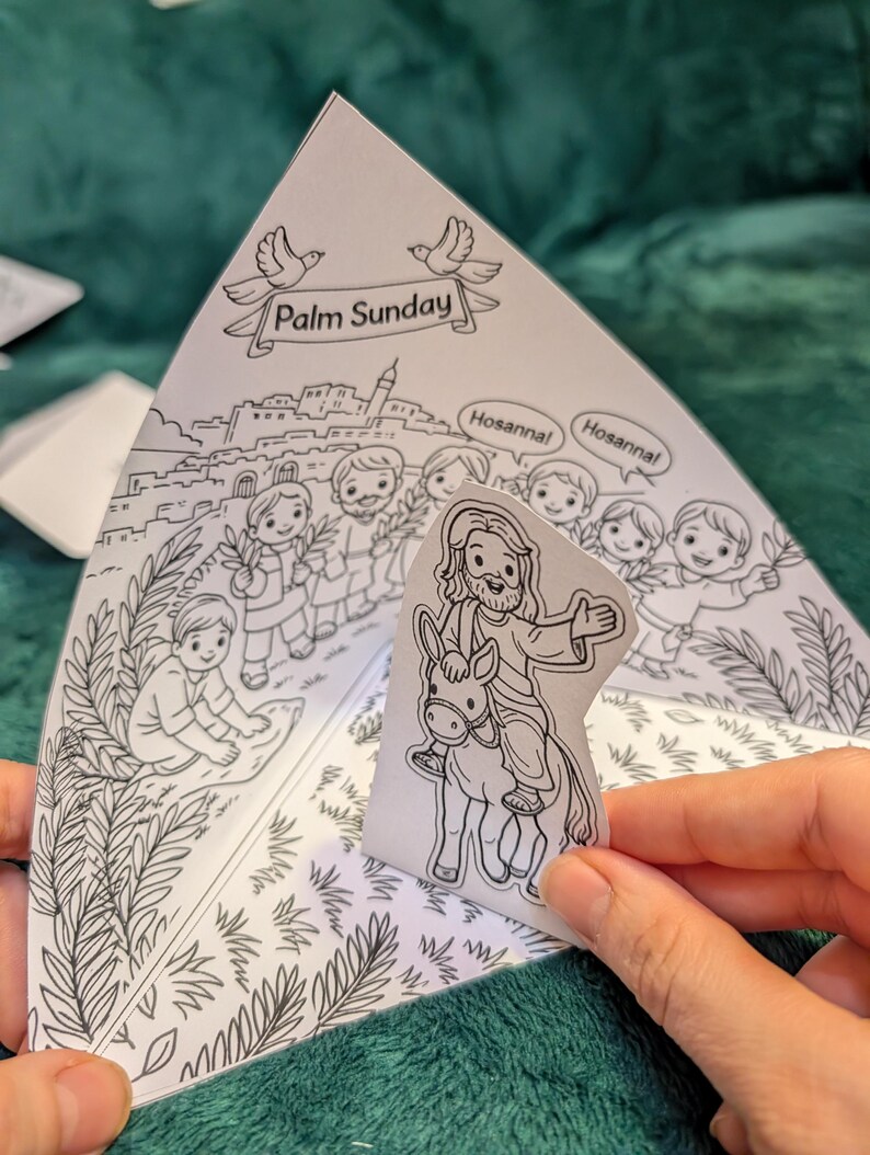 Palm Sunday Jesus Enters Jerusalem Craft for Kids | Sunday Before ...