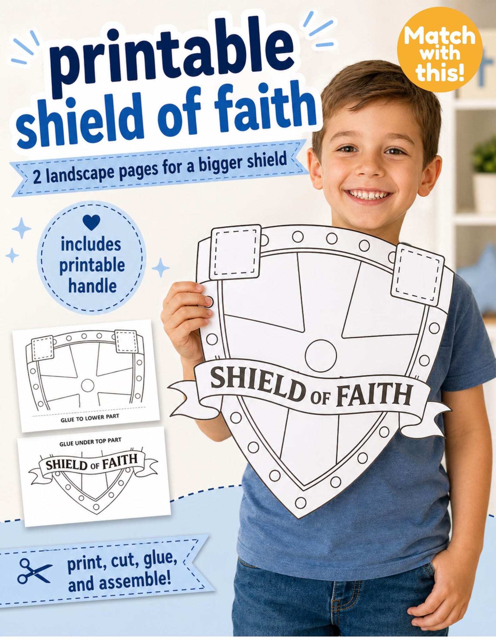 Armor of God Printable Craft Set | Bible Lesson Activity for Kids ...