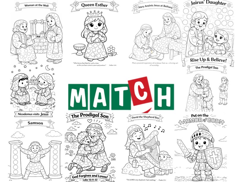 David’s Harp Worship Dot Printable, Bible Activity for Kids, Sunday ...