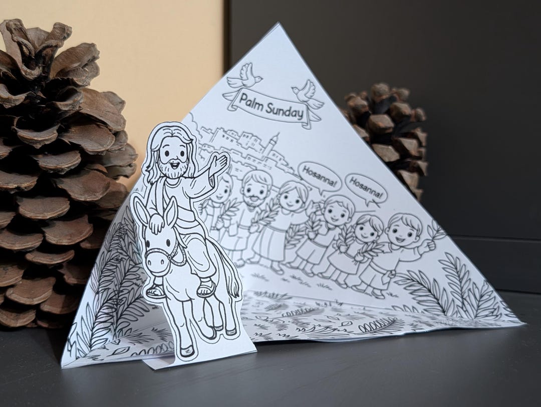 Palm Sunday Jesus Enters Jerusalem Craft for Kids | Sunday Before ...