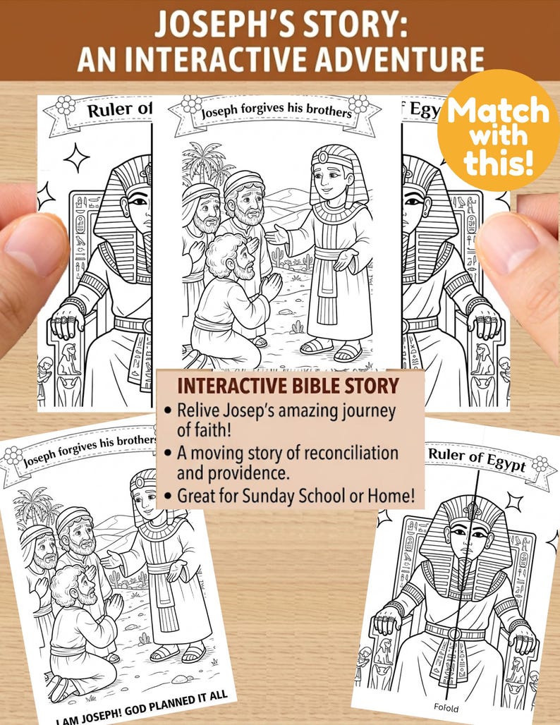Joseph Forgives His Brothers Coloring Page , Joseph Craft , Bible Story ...