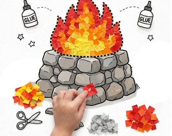 Elijah and the Fire Tissue Paper Bible Craft  | Sunday School Craft | Bible craft
