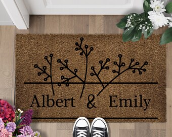 Personalized Initials Doormat, Custom Dormaat Monogram, Custom Perfect Home Gift, Elegant Entryways, Wedding Gift,Perfect Home Gift Coir170