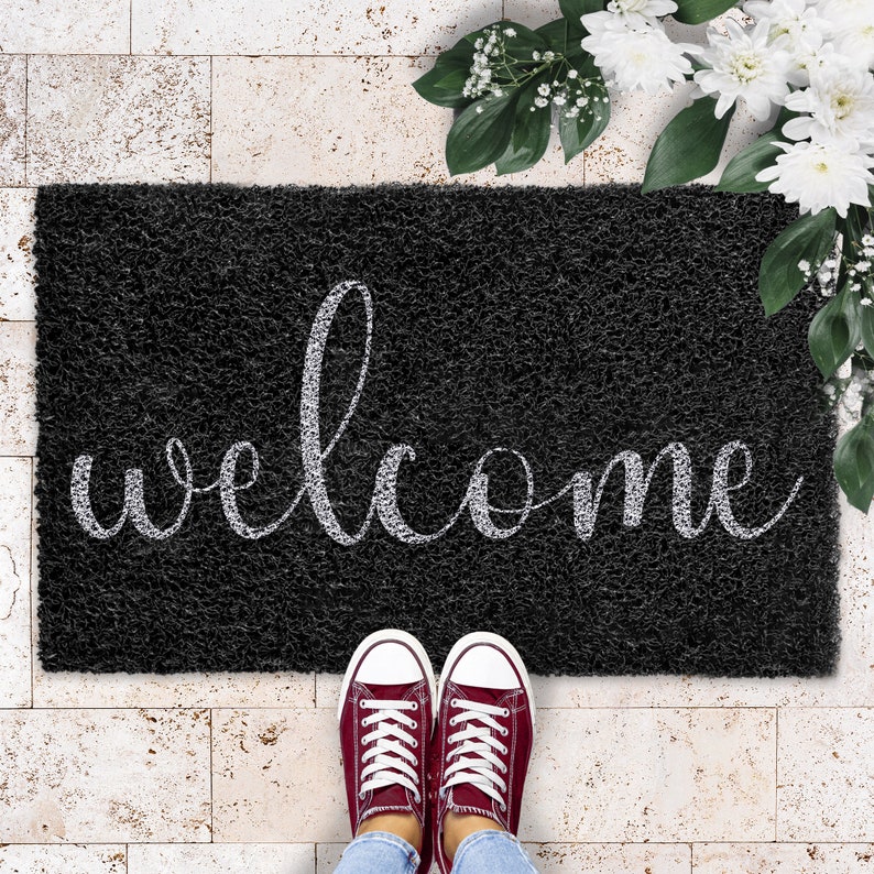 Welcome Door Mat, Housewarming Gift, Home Decor, Front Door, Home Doormat, Last Name Door Mat, Custom Door Mats, Outdoor