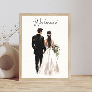 Téléchargement numérique « Nous nous marions » / cadeau pour demoiselle d’honneur, demoiselle d’honneur, sœur, meilleure amie, parents, grand-mère, maman, mariage