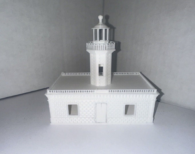 N - Scale Lighthouse Nautical Classic Building 1:160 High Detail White Unpainted Coastal Scenery Rural Home