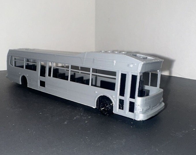 HO Scale City Bus New Flyer Invero 1:87 Public Transport Detailed Urban Transit Scenery