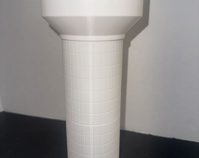 N - Scale Water Tower White Unpainted High Detail 1:160 Tall Utility Building Composite Classic Style Industrial Scenery
