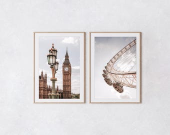Conjunto de impresiones fotográficas de Londres: Arte mural de paisajes urbanos (descarga digital)