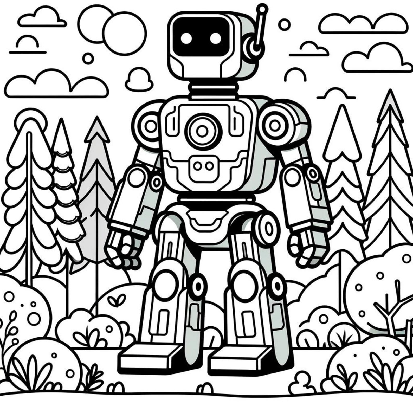 Coloriages à imprimer, fantastique, science-fiction, robots, pour ...