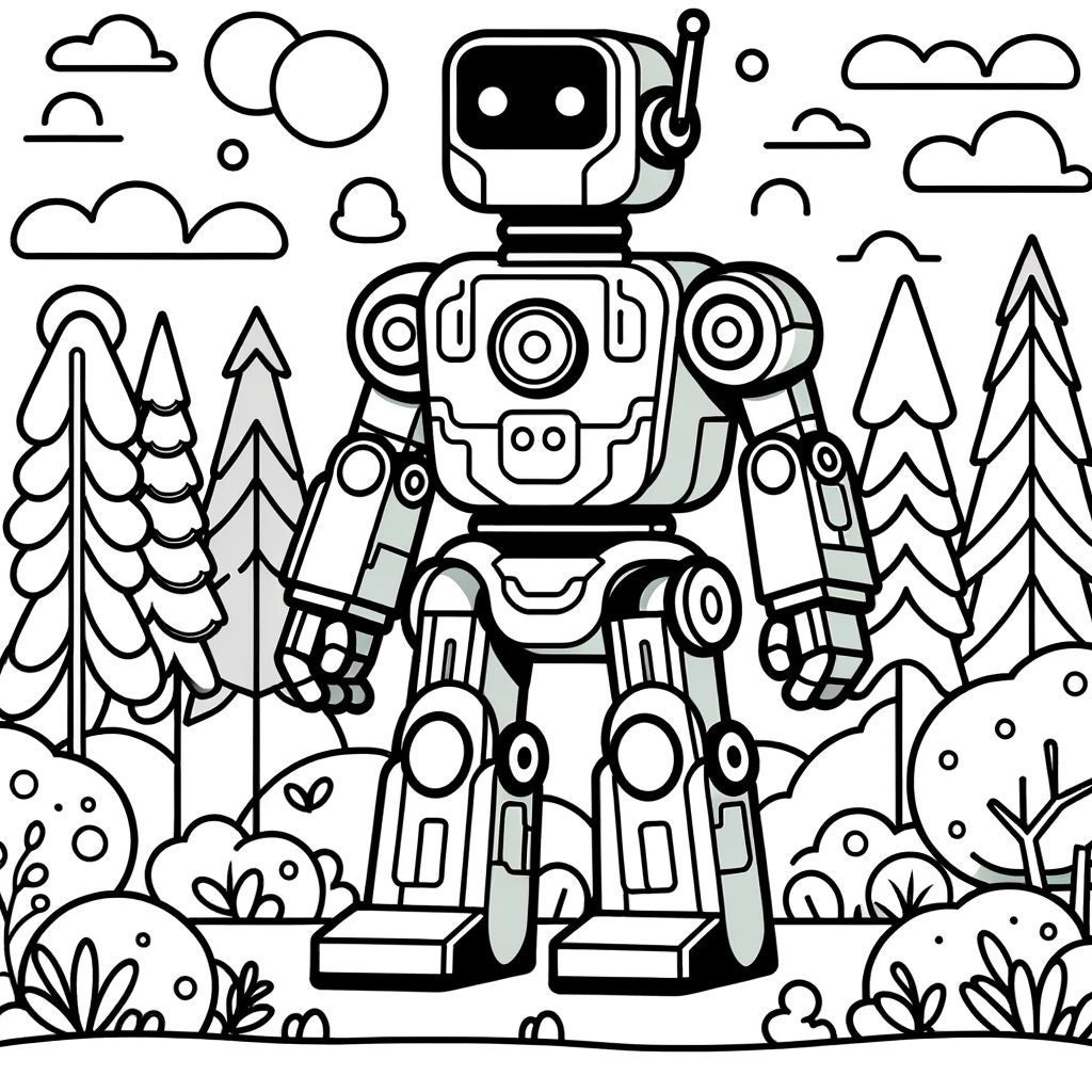 Printable Coloring Pages Fantasy, Scifi, Robots, for Kids and Adults - Etsy