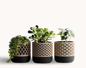 Maceta minimalista / Decoración escandinava para el hogar, acabado mate