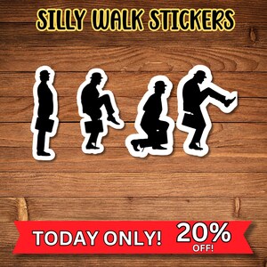 Monty Python Stickers: Ministry of Silly Walks - Laptop, Water Bottle