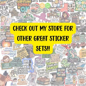 Fourth Wing Inspired Stickers, Water Resistant Vinyl, Set of 8