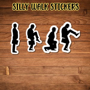 Monty Python Stickers: Ministry of Silly Walks - Laptop, Water Bottle